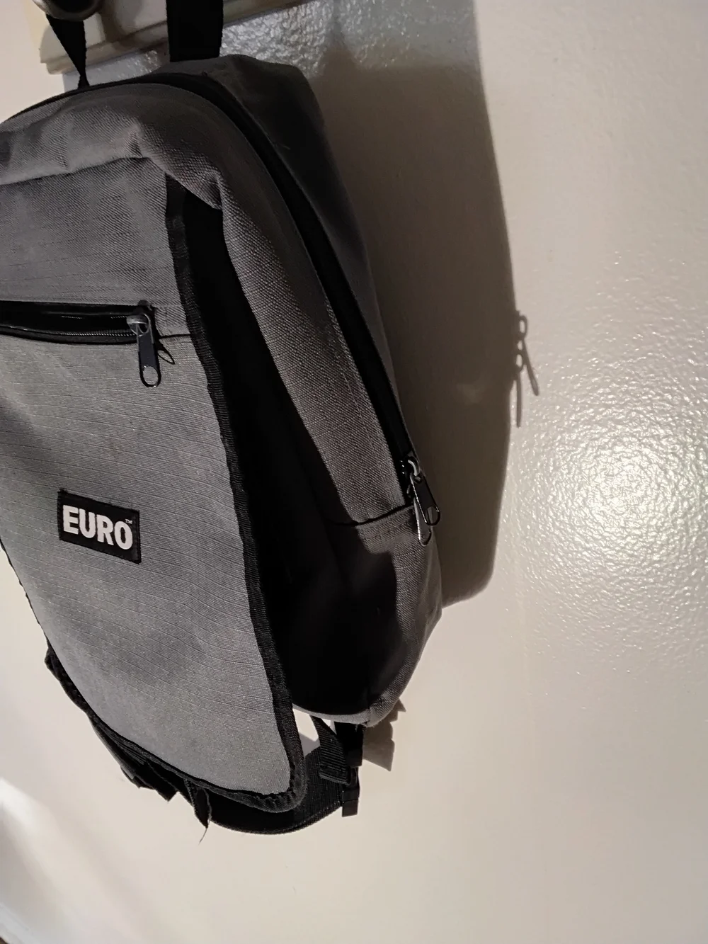 EuroSport Gray Canvas Urban Sling Crossbody Backpack Daypack